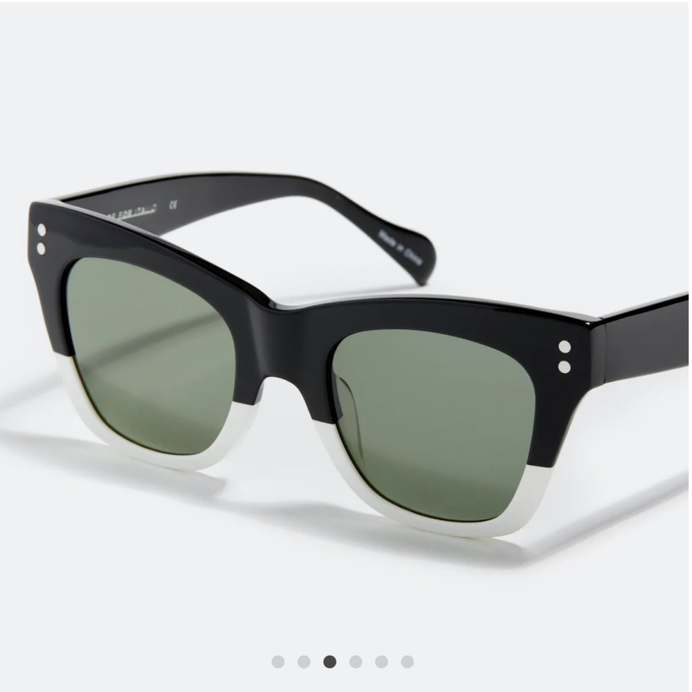 Italic Designer quality Sunglasses Unique black white